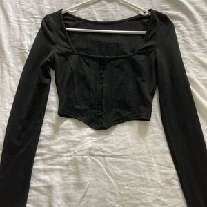 Black corset top